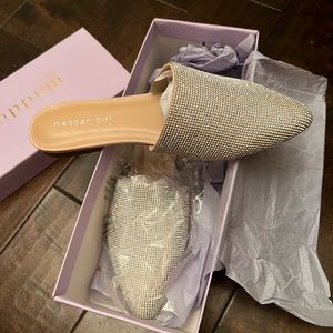Madden Girl Rhinestone Slides